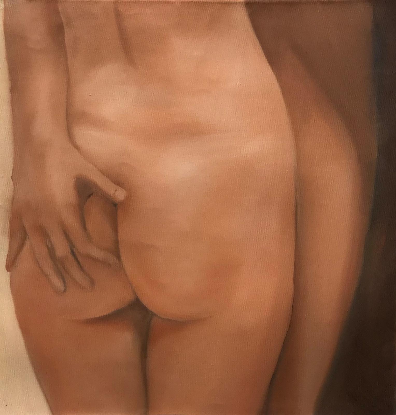 Janka Zöller, Po, 2018, Öl auf Leinen, 70 cm x 70 cm