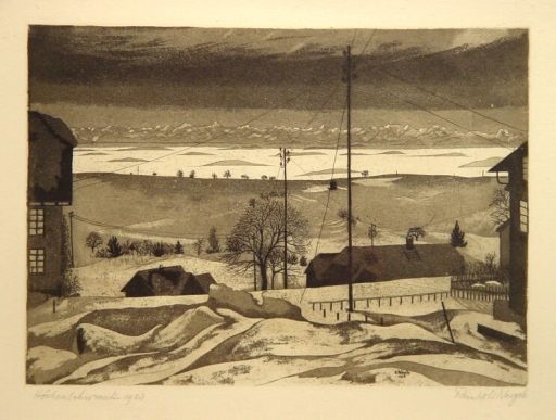 Reinhold Nägele, Höchenschwand, 1923, Radierung, 25 cm x 32 cm, nar003re, Preis auf Anfrage, SüdWestGalerie