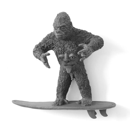 Jan Thomas, Surferboy II, 2023, Keramik, 33 cm x 33 cm x 13 cm, Preis auf Anfrage, Galerie Cyprian Brenner