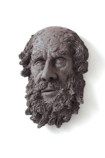 Jan Thomas, Le Philosophe, 2020, Keramik, ca. 35 cm x 30 cm x 15 cm, derzeit nicht verfügbar, Galerie Cyprian Brenner