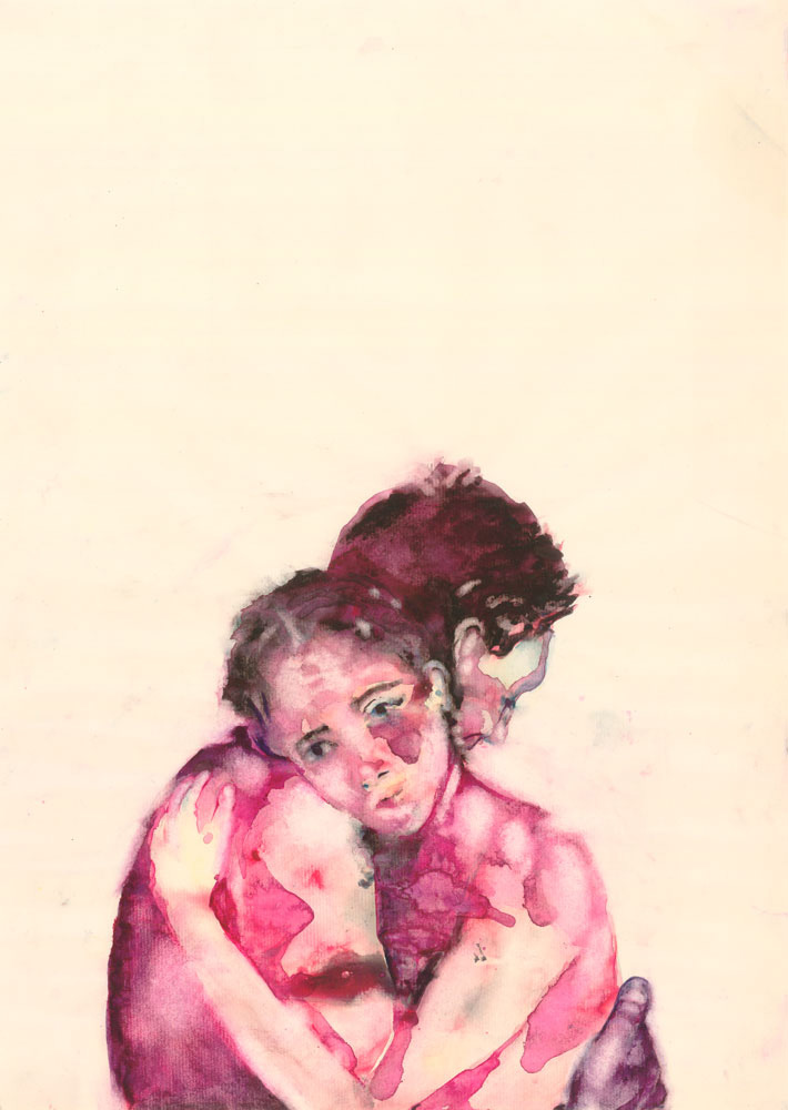 Anna Klüssendorf, o.T., Aquarell auf Papier, 45 cm x 42 cm, Preis auf Anfrage, kla029kü, SüdWestGalerie