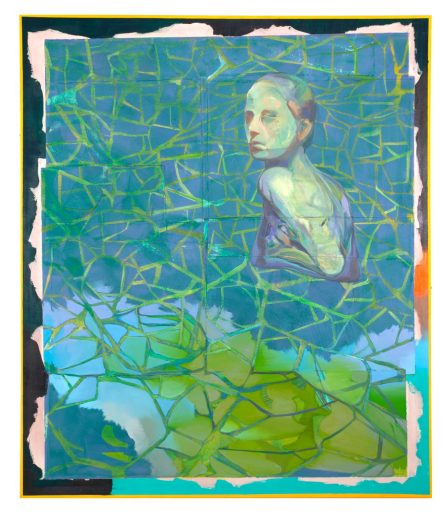 Christofer Kochs, Die Rückseite der Wirklichkeit, 2021, Öl auf gefalteter Leinwand, 200 x 170 cm, Preis auf Anfrage