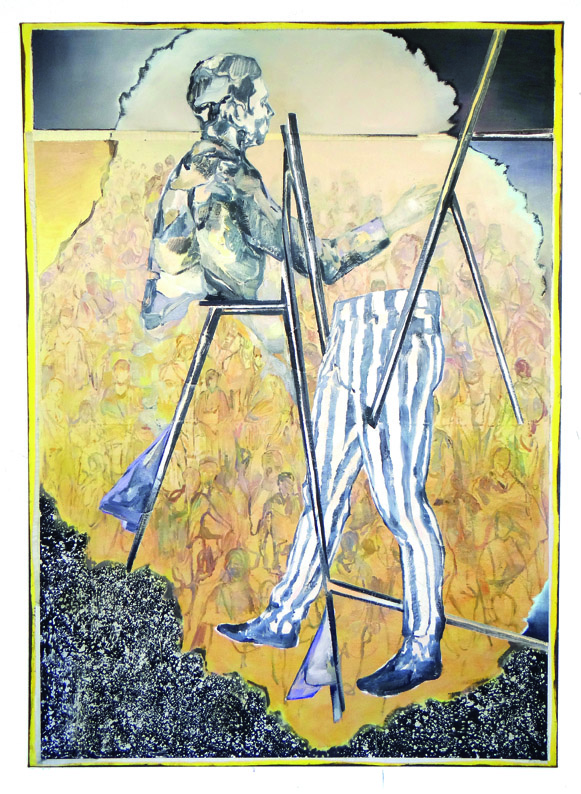 Christofer Kochs, Gefühlte Wahrheit, 2019, Öl auf gefalt. Leinwand, 160 x 120 cm, Preis auf Anfrage, SüdWestGalerie
