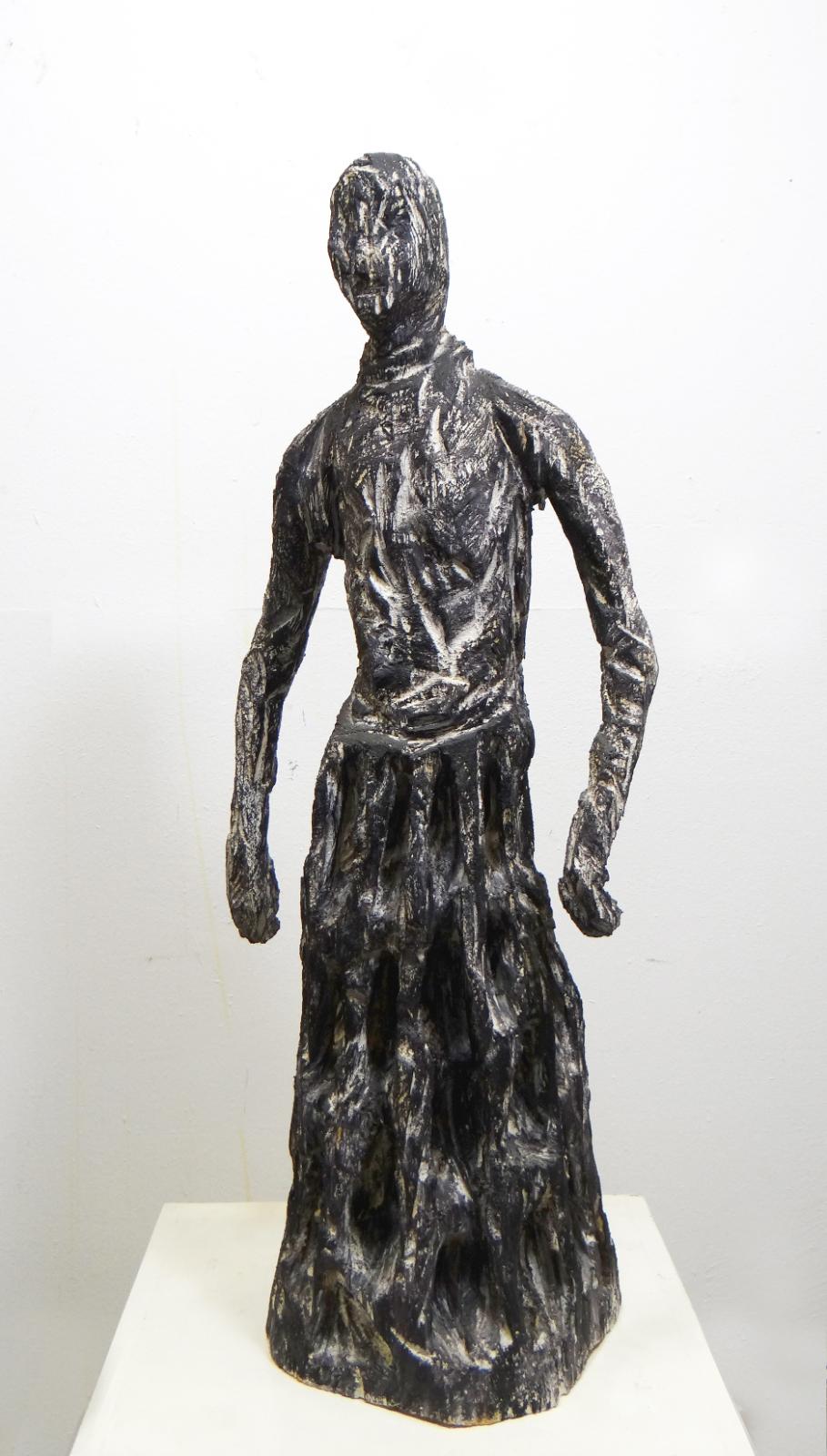 Christofer Kochs, Kleidfigur, 2007, Holz, Höhe: 85 cm, Preis auf Anfrage