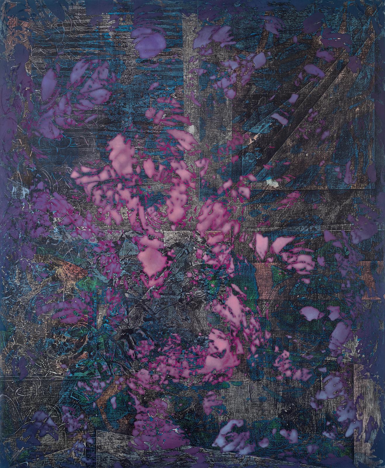 Philipp Zörndlein, O.T, 2019, Öl, Lack, Tusche und Acryl auf Holz , 160 cm x 130 cm, Preis auf Anfrage, Galerie Cyprian Brenner