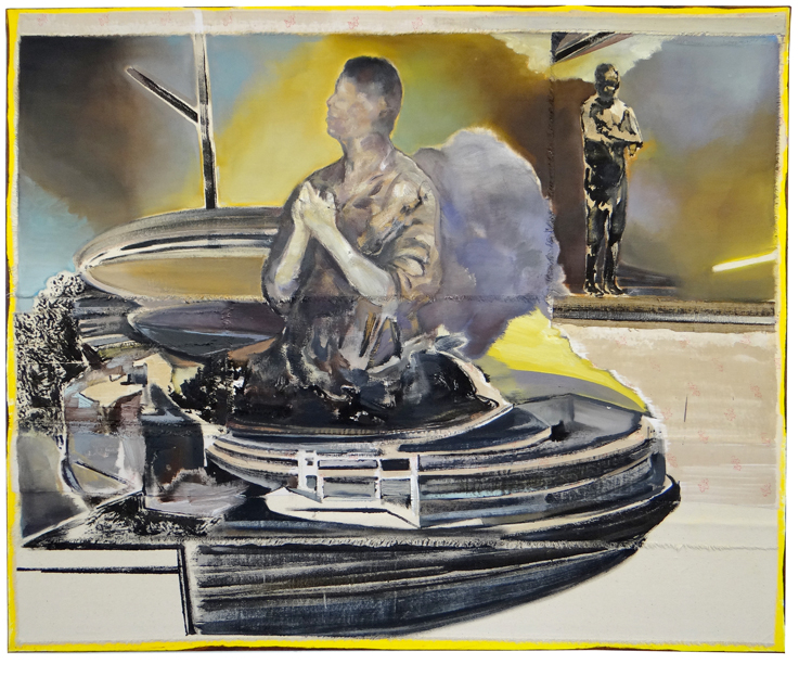 Christofer Kochs, Resonanzboden, 2016, Öl auf gefalt. Leinwand, 100 x 120 cm, Preis auf Anfrage, koc006ko