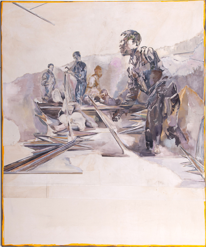 Christofer Kochs, Resonanzboden, 2015, Öl auf gefalt. Leinwand, 240 x 200 cm, Preis auf Anfrage, koc010kü