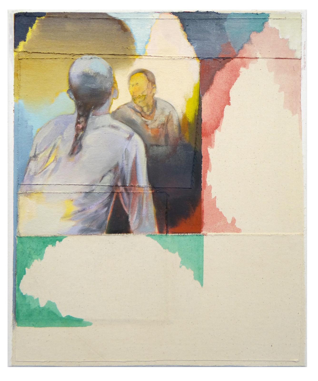 Christofer Kochs, Rückseite der Wirklichkeit 3a, 2020, Öl auf gefalteter Leinwand, 60 x 50 cm, Preis auf Anfrage