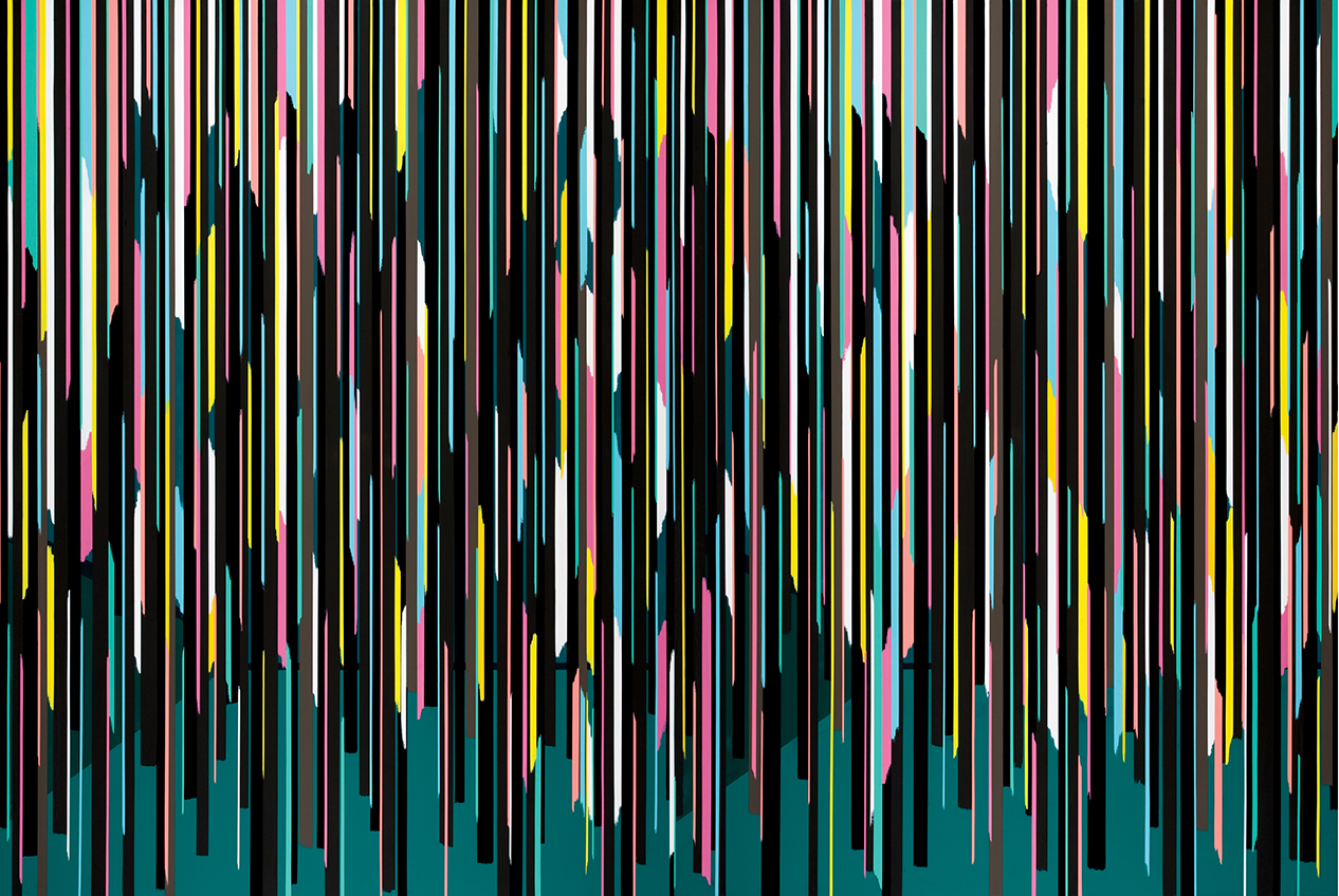 Stefan Schiek, Déjà Vu, 2015 , Glanzlack auf Aluminium, 200 cm x 300 cm, Preis auf Anfrage, Galerie Cyprian Brenner