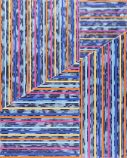 Stefan Schiek, IN ORDNUNG #2, Glanzlack auf Aluminium, 2020, 200 cm x 160 cm, Preis auf Anfrage, Galerie Cyprian Brenner