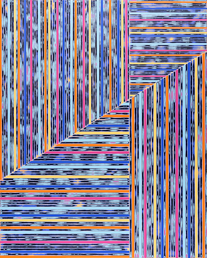 Stefan Schiek, IN ORDNUNG #2, Glanzlack auf Aluminium, 2020, 200 cm x 160 cm, Preis auf Anfrage, Galerie Cyprian Brenner
