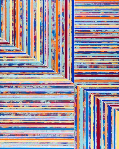 Stefan Schiek, IN ORDNUNG #3, Glanzlack auf Aluminium, 2020, 200 cm x 160 cm, Preis auf Anfrage, Galerie Cyprian Brenner