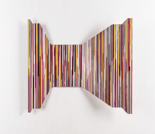 Stefan Schiek, WARFOLD #7, 2024, Glanzlack auf Aluminium, 80 cm x 70 cm, Preis auf Anfrage, Galerie Cyprian Brenner