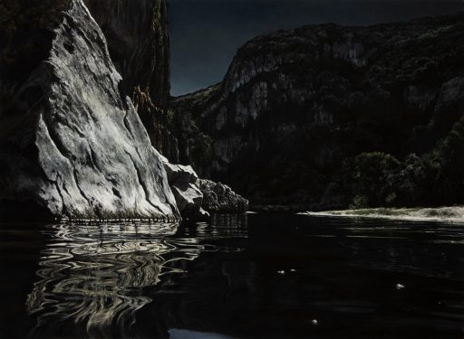 Gerlinde Zantis, Dépt 07/L’Ardèche III, 2022, Pastell, 110 cm x 150 cm, Preis auf Anfrage, Galerie Cyprian Brenner