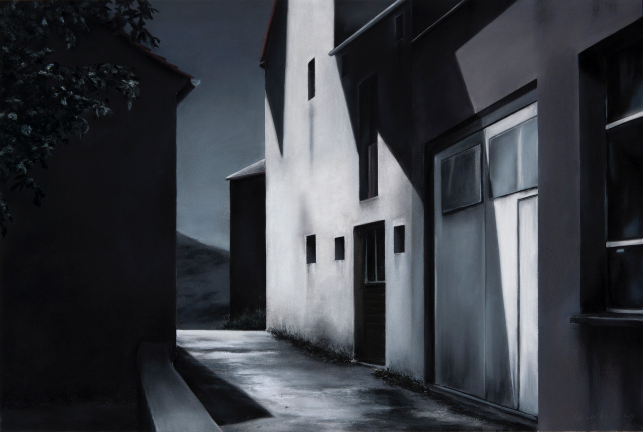 Gerlinde Zantis, Dépt 48/St. Urcize, 2014, Pastell, 74 cm x 110 cm, Preis auf Anfrage, Galerie Cyprian Brenner