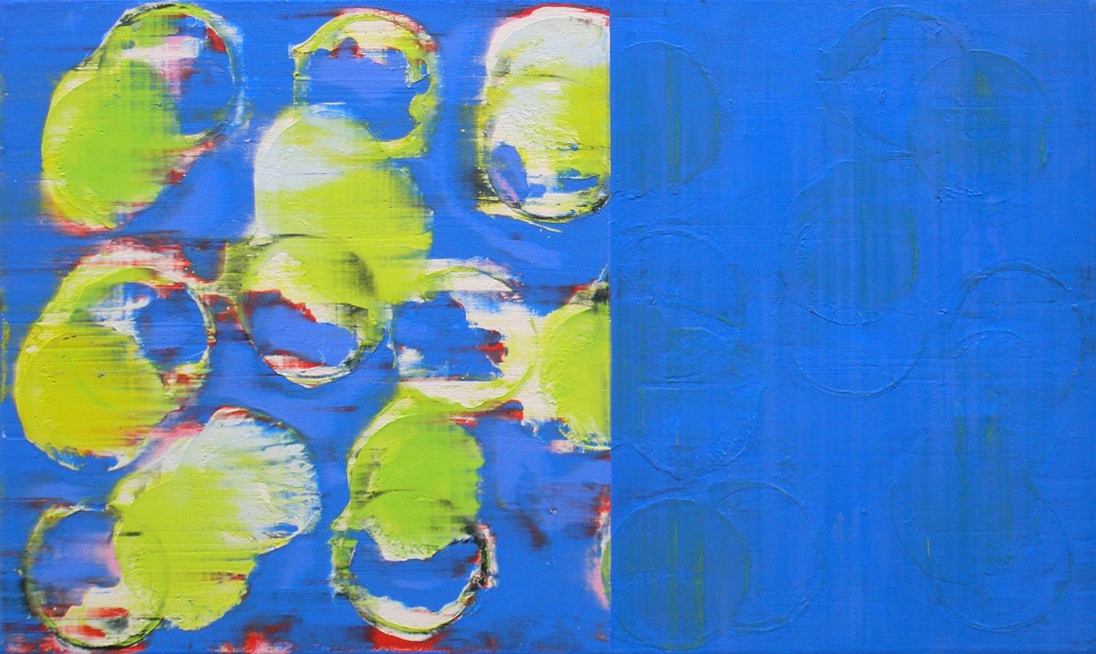 Oliver Christmann, o.T. (E18), 2019, Acryl auf Leinwand, 30 x 50 cm, Preis auf Anfrage, cho021kü