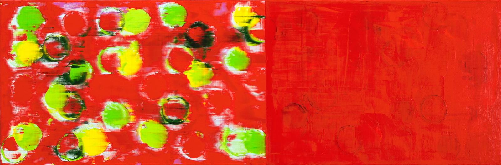 Oliver Christmann, o.T. (G1), 2019, Acryl auf Leinwand, 40 x 120 cm, Preis auf Anfrage, cho023kü