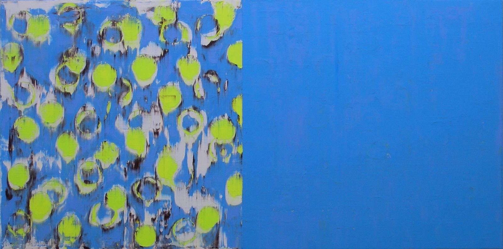 Oliver Christmann, ohne Titel (D4), 2017, Acryl auf Leinwand, 70 cm X 140 cm, Preis auf Anfrage, SÜDWESTGALERIE