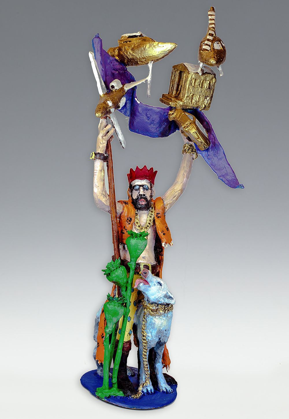 Terence Carr, Habsucht, 2017, Bronze handbemalt, Auflage 30, 38 cm x 15 cm  x 11 cm, Preis auf Anfrage, SüdWestGalerie