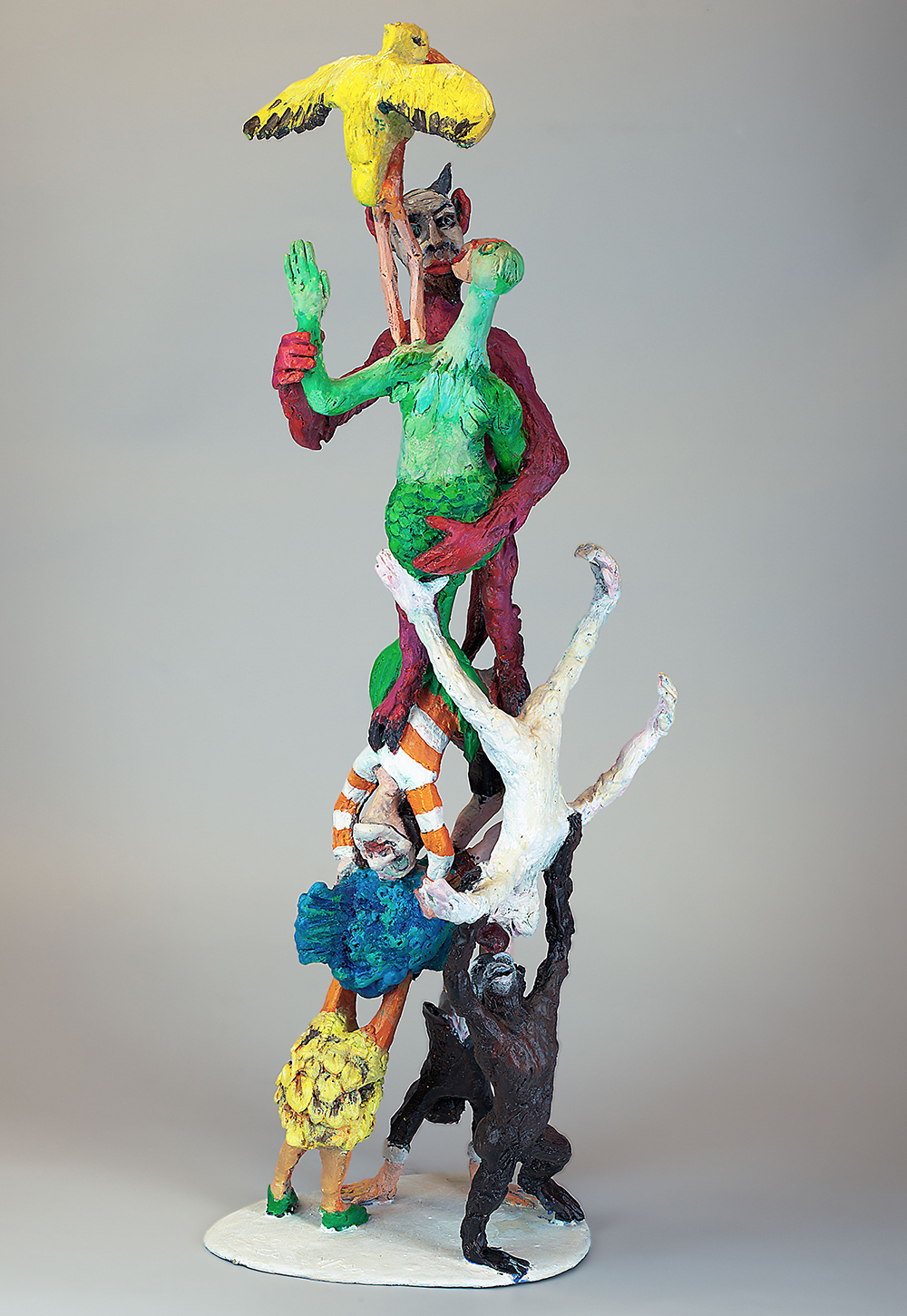 Terence Carr, Unzucht, 2017, Bronze, handbemalt, Auflage 30, 46 cm x 15 cm x 15 cm, Preis auf Anfrage, SüdWestGalerie