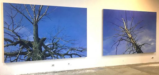Helge , 4  DU + DU_(Ansicht im Atelier in Leipzig, 2018, Öl auf Leinwand, je 200 cm x 300 cm, Preis auf Anfrage