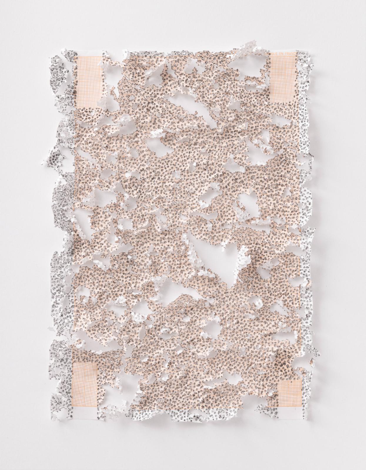 Martin Bruno Schmid Bleistiftspitze in Papier #4 2020 Bleistift in Papier 41 × 31 cm Preis auf Anfrage