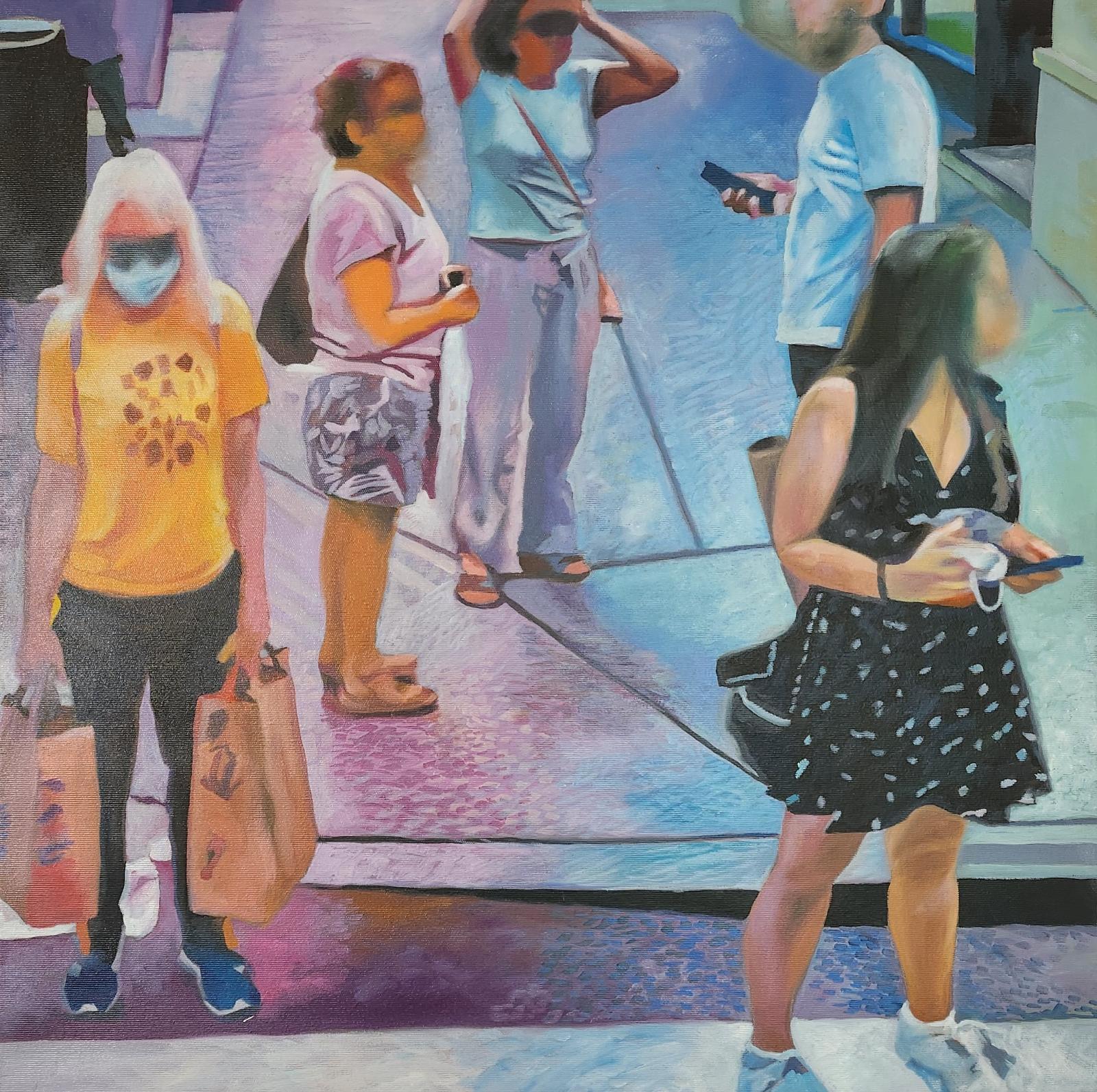 Werner Fohrer, 101 W 24th St NYC (Streetview), 2022, Öl auf Leinwand, 70 cm x 70 cm, Preis auf Anfrage, SüdWestGalerie