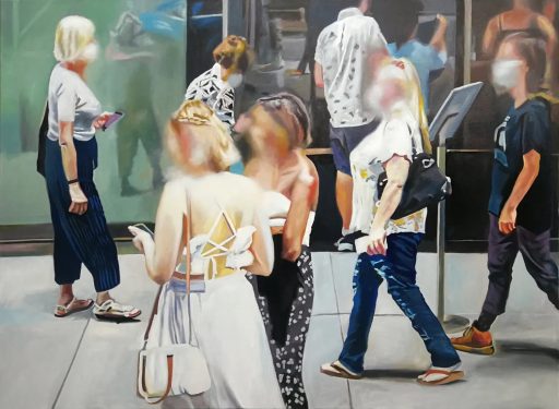 Werner Fohrer, 46 W 53rd St NYC, 2022, Öl auf Leinwand, 110 cm x 150 cm, Preis auf Anfrage, SüdWestGalerie