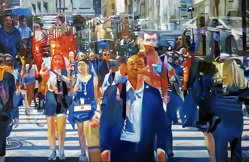 Werner Fohrer, Artificial Life VIII, 2019, Öl auf Leinwand, 130 cm x 200 cm , Preis auf Anfrage, SüdWestGalerie