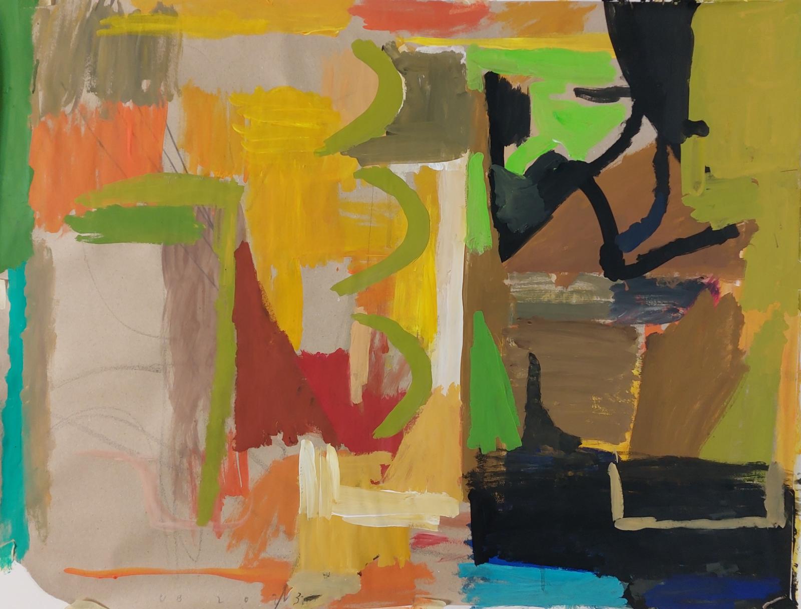 Ulrich Brauchle, Komposition, 2023, Gouache auf Papier, 70 cm x 90 cm, Preis auf Anfrage, SÜDWESTGALERIE