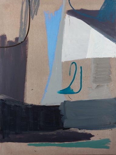 Ulrich Brauchle, Komposition, 2023, Öl auf Leinwand, 120 cm x 90 cm, Preis auf Anfrage, SÜDWESTGALERIE, 