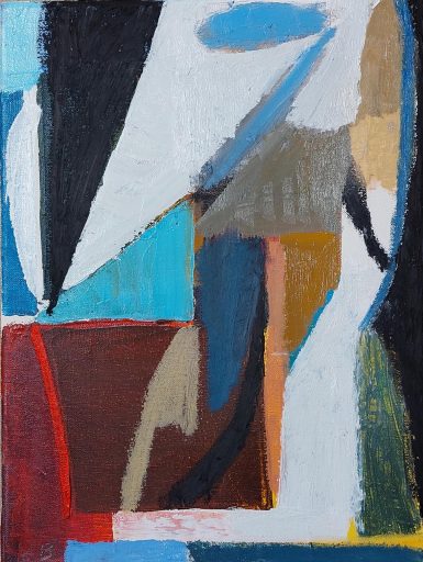 Ulrich Brauchle, Komposition, 2023, Öl auf Leinwand , 40 cm x 30 cm, Preis auf Anfrage, SÜDWESTGALERIE