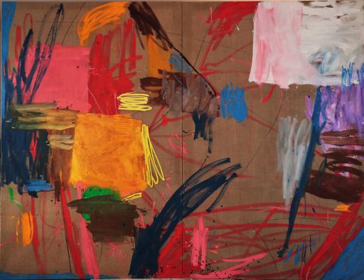 Ulrich Brauchle, Komposition, 2016, Öl auf Leinwand, 220 cm x 300 cm