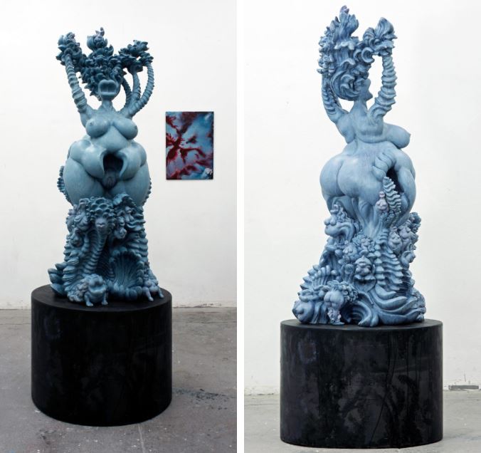 Miriam Lenk, Göttin, 2015, Epoxidharz, 170 x 85 x 85 cm 1/5, Preis auf Anfrage