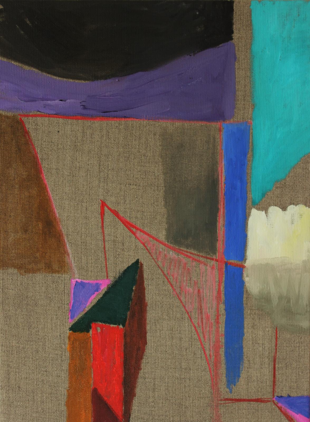 Ulrich Brauchle, Haus, 2016, Öl auf Leinwand, 40 cm x 30 cm, Preis auf Anfrage