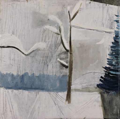 Ulrich Brauchle, Winterbaum, 2020, Öl auf Leinwand, 30 cm x 30 cm, Preis auf Anfrage
