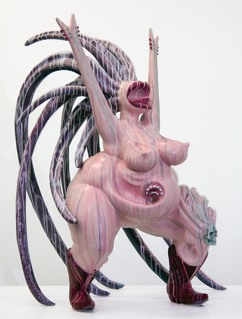 Bild 1/2: Miriam Lenk, Doppelgitarre, 2014, Bronze, 2/5, 108 x 82 x 82 cm, Preis auf Anfrage, Galerie Cyprian Brenner