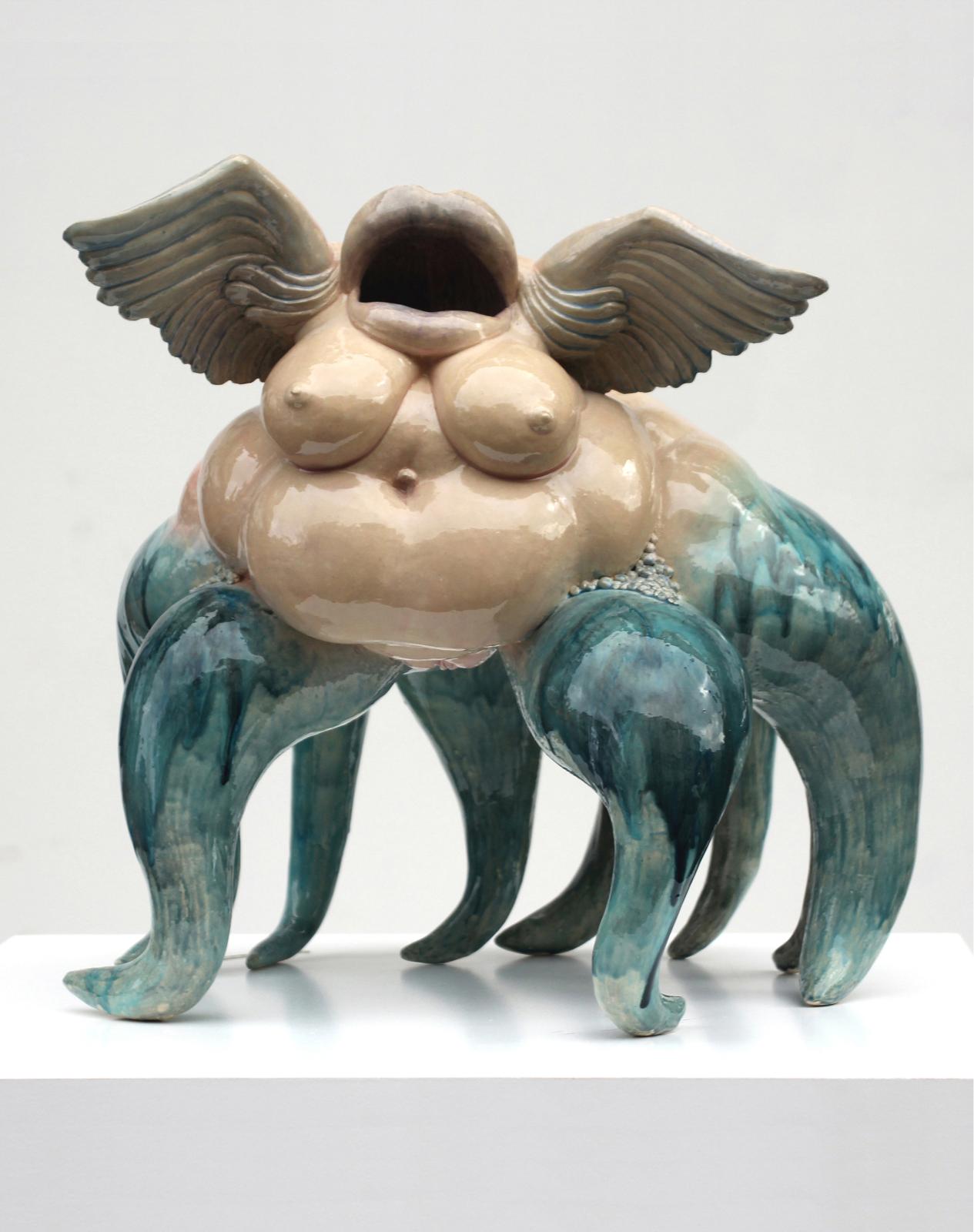 Miriam Lenk, Oktopussy, 2013, Keramik, 40 cm x 40 cm x 38cm 3/3, Preis auf Anfrage, Galerie Cyprian Brenner