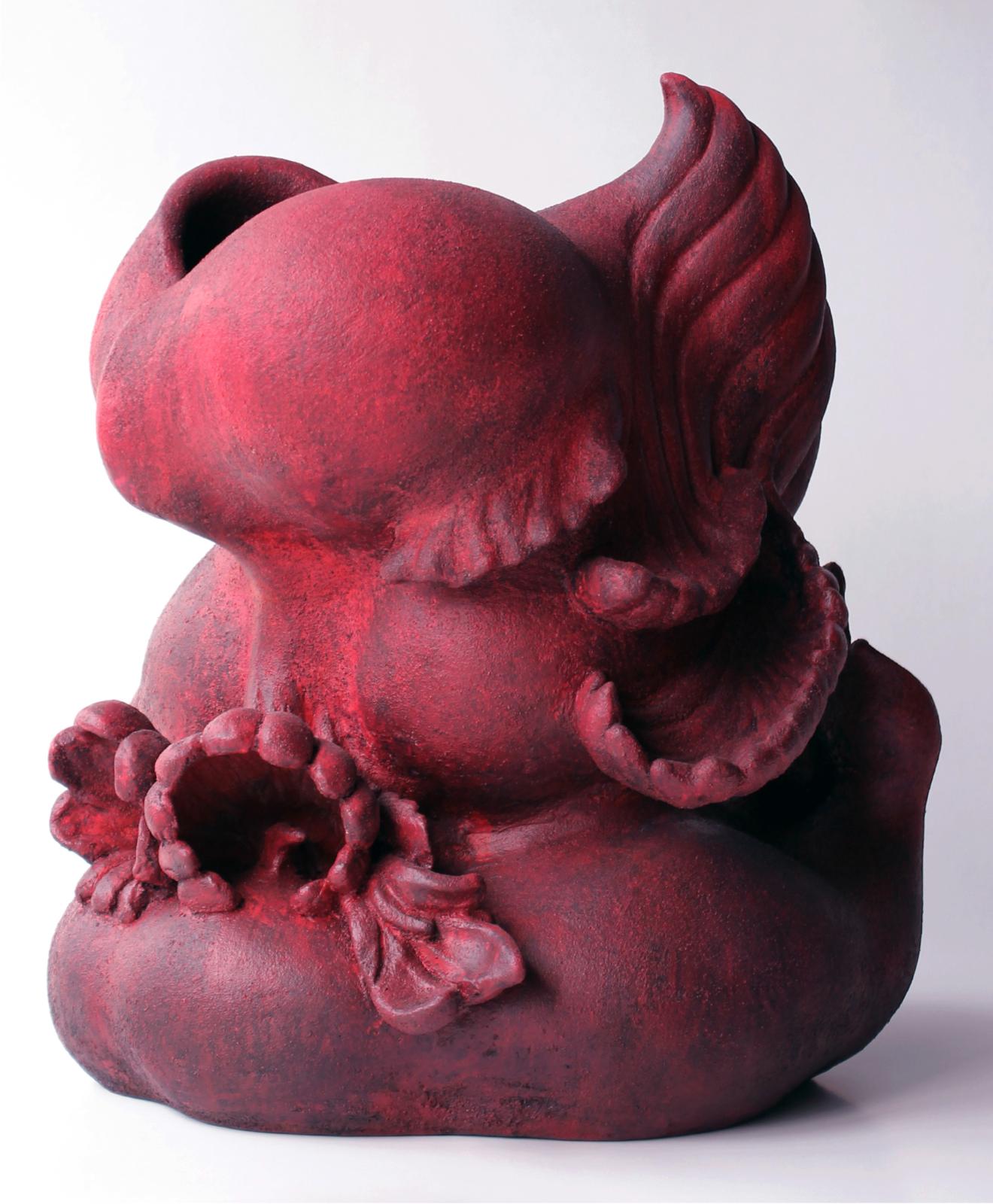 Miriam Lenk Skulptur in Rot 2012 Keramik 41 cm x 37 cm x 41 cm Original Preis auf Anfrage Galerie Cyprian Brenner