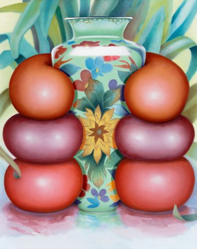 Mona Broschár, Symmetrie, 2019, Acryl und Öl auf Leinwand, 100 cm x 80 cm, - verkauft!