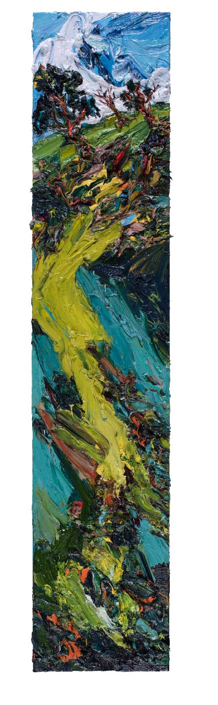 Harry Meyer, Arboretum, 2018, Öl auf Leinwand, 170 x 35 cm, Preis auf Anfrage, mey042ko