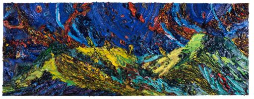 Harry Meyer, Nacht, 2017, Öl auf Leinwand, 70 x 185  cm, Preis auf Anfrage, mey040ko