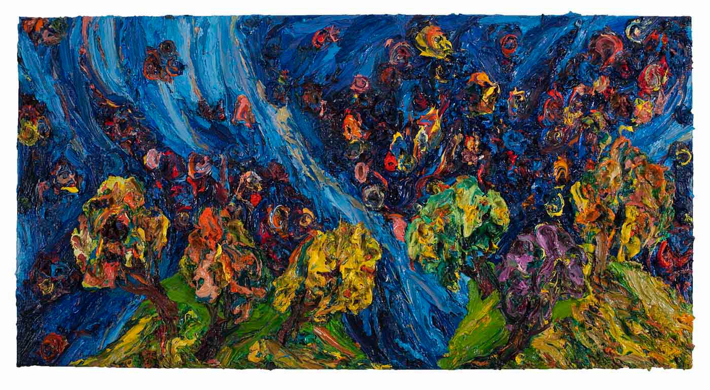 Harry Meyer, Nacht, 2015, Öl auf Leinwand, 70 x 135 cm, Preis auf Anfrage, mey039ko