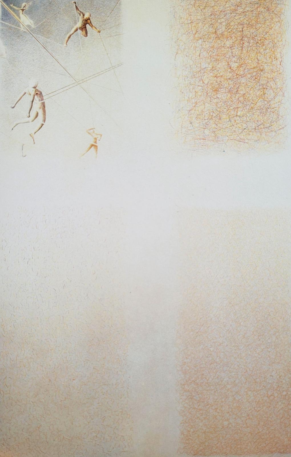 Alfred Bast, Ver-Bindungen, 1985, Farbstift auf Malgrund, 200 cm x 155 cm, Preis auf Anfrage, SüdWestGalerie