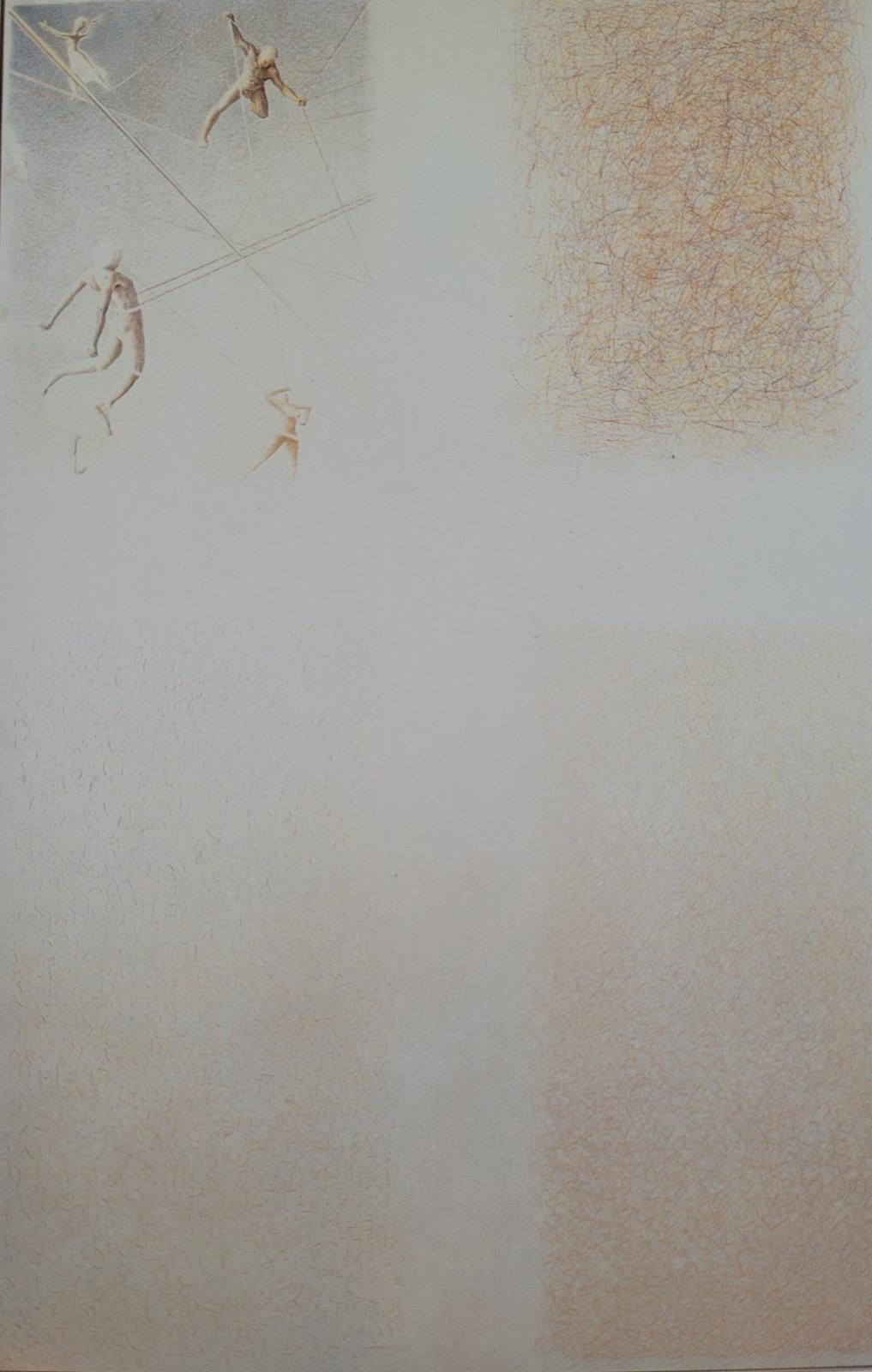 Alfred Bast, Ver-Bindungen, 1985, Farbstift auf Malgrund, 200 cm x 155 cm, Preis auf Anfrage, Cyprian Brenner