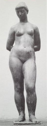 Fritz Nuss, Stehende II, 1948, Bronze, 181,5 cm x 54 cm x 55 cm, SüdWestGalerie