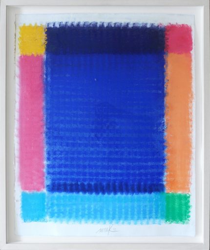 Heinz Mack, Farbchromatik, Pastell auf Papier,2012, 56 cm x 45,5 cm, Galerie Cyprian Brenner