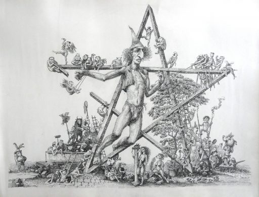 Max Peter Haering, Tuschfederzeichnung, Preis auf Anfrage, SüdWestGalerie