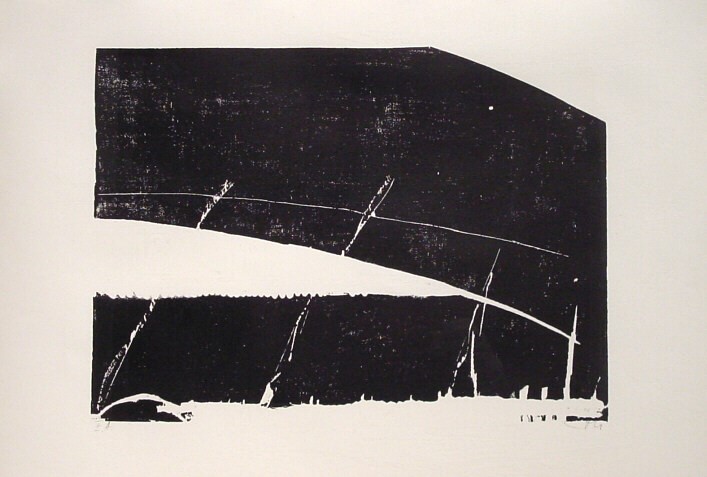 Peter Guth, Schnittfenster 2, Holzschnitt auf Papier, 60 cm x 85 cm, Preis auf Anfrage, SüdWestGalerie