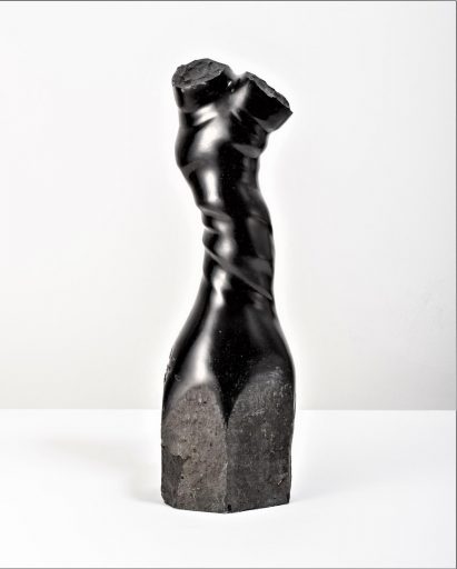 Christoph Traub, Körper, bewegt, Ansicht 1, 2018, Basalt 55 x 15 x 18 cm, Preis auf Anfrage, trc005kü